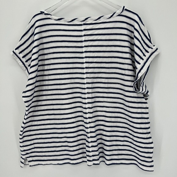 T by Talbots Striped Short Sleeve Shirts Casual Top White Plus Size 3X *Lot of 2 - Picture 11 of 14